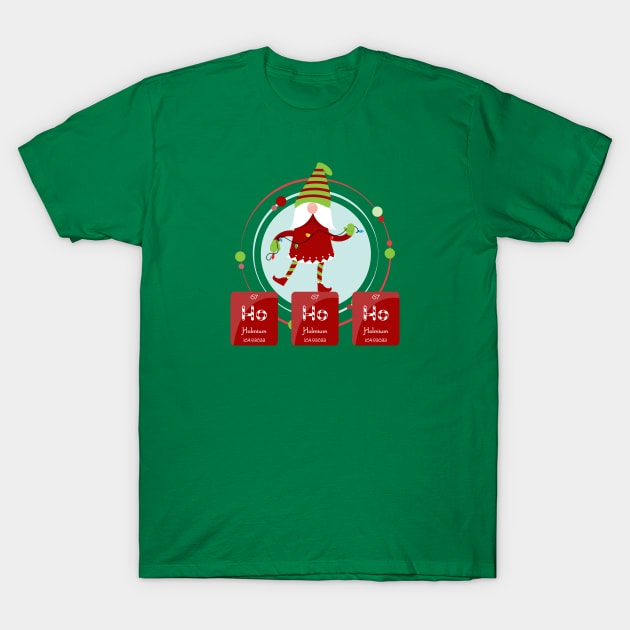 Ho Ho Ho the science elf T-Shirt by Fun with Science